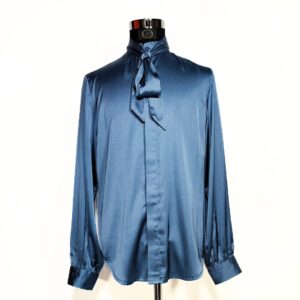 zanni made in italy, silk shirt, stephen sanchez style