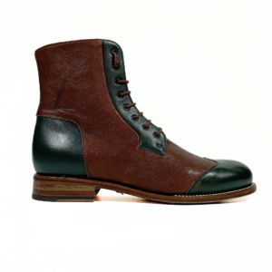zanni made in italy, boots brown leather, leather bottom